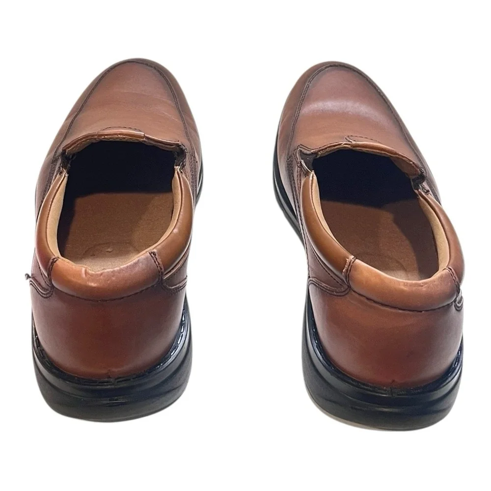 Docker's Proposal Slip On Dress‎ Shoes Mens Size 9M Brown Tan Loafer Toe Oxford